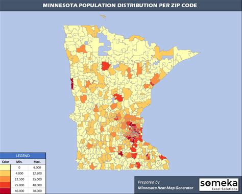 Zip Code Map of Minnesota